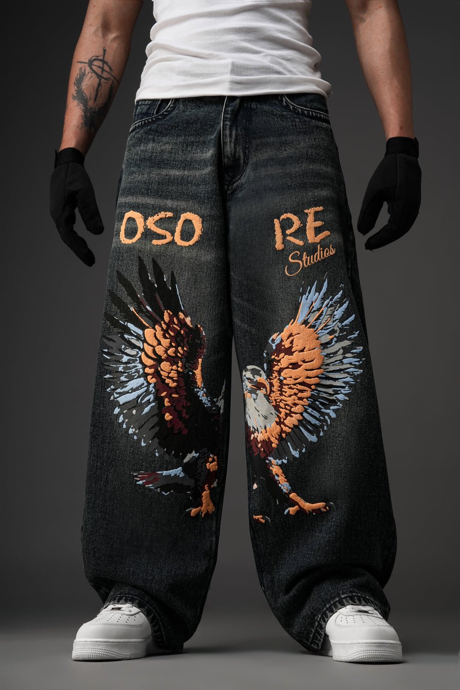 Hawk printed Jeans
